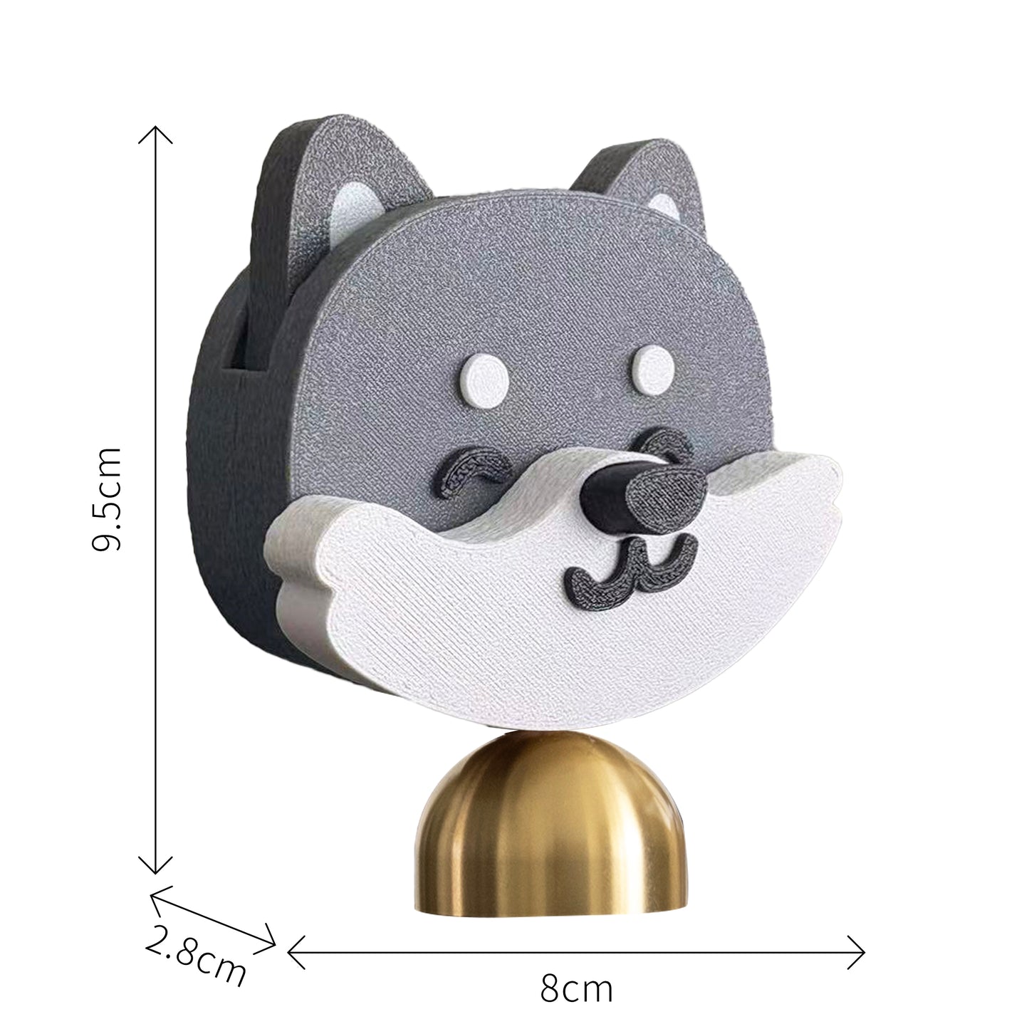 Shiba Inu Nose-Press Doorbell Magnet
