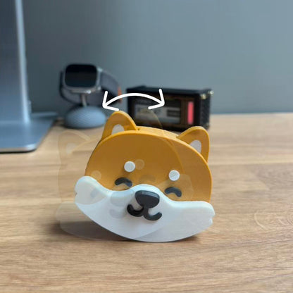 Shiba Inu Nose-Press Fridge Magnet & Ornament