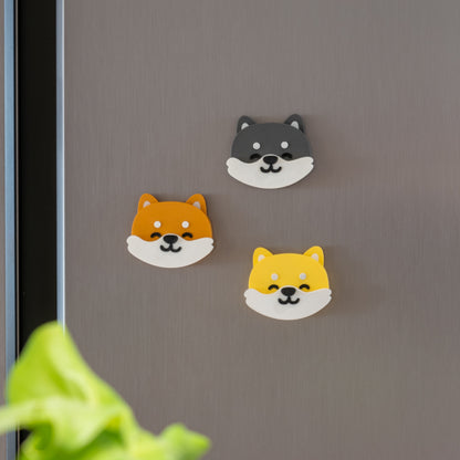 Shiba Inu Nose-Press Fridge Magnet & Ornament
