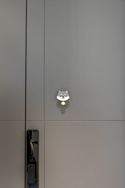 Shiba Inu Nose-Press Doorbell Magnet