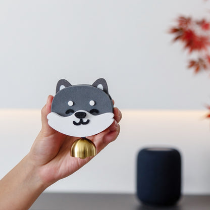 Shiba Inu Nose-Press Doorbell Magnet
