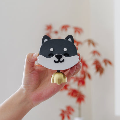 Shiba Inu Nose-Press Doorbell Magnet